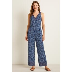 Magnolia Grace Catarina Knit Wide Leg Jumpsuit MEDIUM.